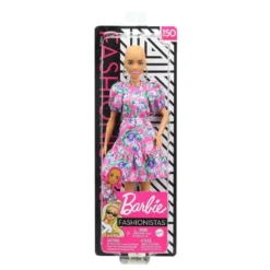 Barbie Fashionistas Puppe (Glatze) Mit Blumenkleid, Anziehpuppe, Modepuppe -Barbie Store 37fcf9fc69ec101bac4975e7f0d88136