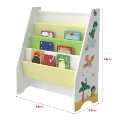 Kinderregal Fisterra Kinder-Bücherregal Freistehend Mit Dinosaurier-Motiv 74 X 62 X 29 Cm Kinderzimmerregal Mit 4 Offenen Ablagefächern Bücher-Organizer Weiß / Grün / Gelb 10 Kinderregal Fisterra Kinder-Bücherregal Freistehend Mit Dinosaurier-Motiv 74 X 62 X 29 Cm Kinderzimmerregal Mit 4 Offenen Ablagefächern Bücher-Organizer Weiß / Grün / Gelb -Barbie Store 38df18a3facafa92a58fbe56f47bdae3