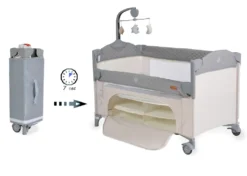 Cangaroo Reisebett Indiana Laufstall Zwei Ebenen Matratze Wickeltasche Räder Grau -Barbie Store 39e9ee0da97b934278c36c14b7ba4dfa