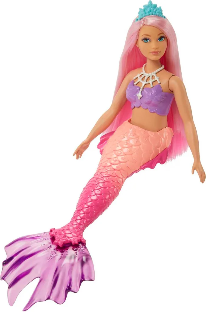 Barbie Dreamtopia Meerjungfrau-Puppe (kurvig, Rosafarbenes Haar), Spielzeug Ab 3 Jahren 4 Barbie Dreamtopia Meerjungfrau-Puppe (kurvig, Rosafarbenes Haar), Spielzeug Ab 3 Jahren – Bild 2