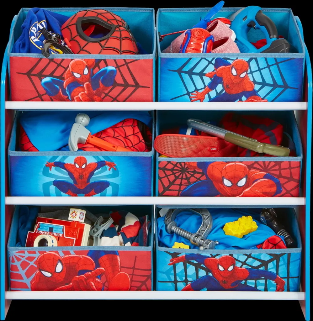 Worlds Appart Spider-Man - Regal Zur Spielzeugaufbewahrung Mit Sechs Kisten Für Kinder, 471SDR 12 Worlds Appart Spider-Man - Regal Zur Spielzeugaufbewahrung Mit Sechs Kisten Für Kinder, 471SDR – Bild 10