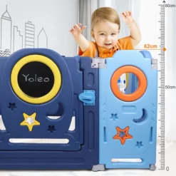 YOLEO Laufgitter Laufstall Baby Absperrgitter Krabbelgitter Schutzgitter Für Kinder Aus Kunststoff Mit Tür Spielzeugboard 14-Paneele Mit Uhr Tafel 28 YOLEO Laufgitter Laufstall Baby Absperrgitter Krabbelgitter Schutzgitter Für Kinder Aus Kunststoff Mit Tür Spielzeugboard 14-Paneele Mit Uhr Tafel -Barbie Store 3ceeb666385f5cc03831d659957d27dd