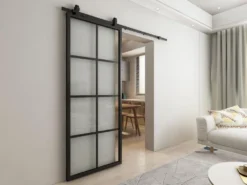 Schiebetür - 205 X 83 Cm - Aluminium & Sicherheitsglas - WILDEN -Barbie Store 3d5b1f912e87a7085cbc1530e34f1694