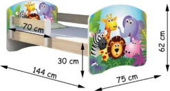 ACMA Jugendbett Kinderbett Junior-Bett Komplett-Set Mit Matratze Lattenrost Und Rausfallschutz Sonoma 11 Welpe 140x70 9 ACMA Jugendbett Kinderbett Junior-Bett Komplett-Set Mit Matratze Lattenrost Und Rausfallschutz Sonoma 11 Welpe 140x70 -Barbie Store 3de45b3f65c6cf4cdb9e8c9d205109a1