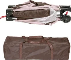 Tectake Kinderreisebett 126x65x80cm Mit Transporttasche - Coffee -Barbie Store 3ec7b0d60b2ce0f9bec9ed2cf3b08822