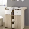 Wickelkommode Schrank Wickeltisch Kommode Wickelauflage Babyzimmer "Floris I"