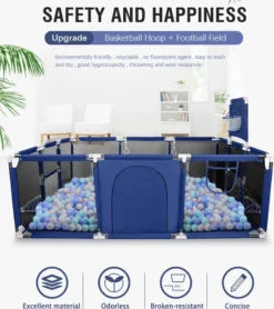 Kimbosmart Laufgitter Laufstall Baby Absperrgitter Krabbelgitter Spielstall Spielstall Groß Blau -Barbie Store 4331be35c538be19dfeba9dd993d081f