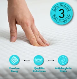 Alavya Home® Kindermatratze 80 X 160 Cm COZY Mit Bettlaken Kaltschaummatratze 160x80 Weiß - Inkl. Spannbettlaken -Barbie Store 43642c20cb08b623e4b10c1cf937bf1e