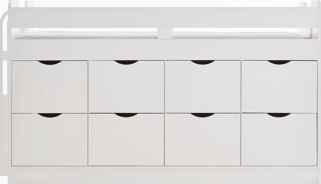 Funktions-/Hochbett FLORI, LF 90 X 200 Cm Inkl. Lattenrost Und 8 Großen Schubladen 7 Funktions-/Hochbett FLORI, LF 90 X 200 Cm Inkl. Lattenrost Und 8 Großen Schubladen – Bild 5