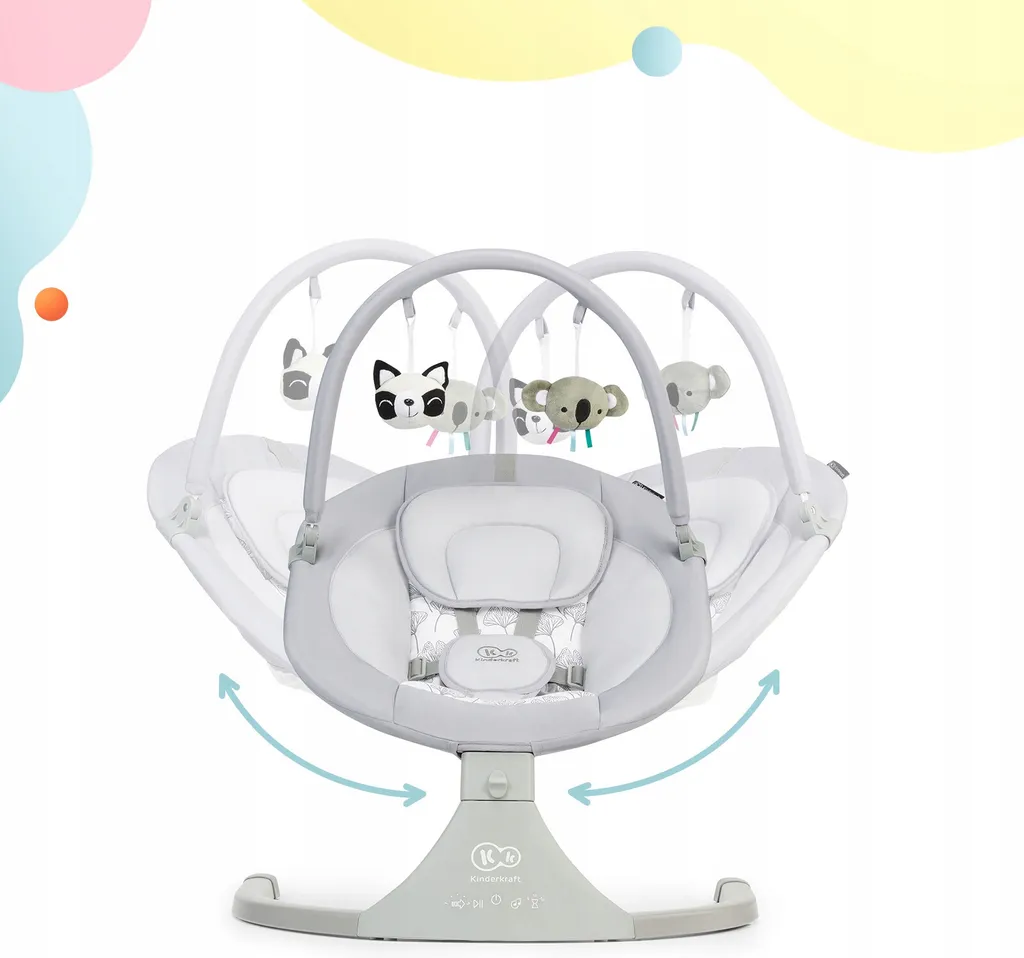 Kinderkraft Baby Rocker LULI Gray 18 Kinderkraft Baby Rocker LULI Gray – Bild 16