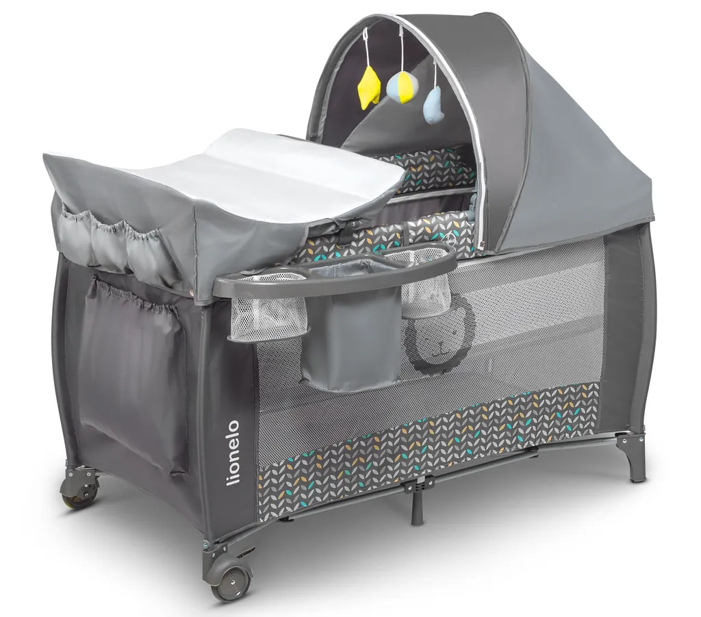 Reisebett Lionelo Sven Plus Grey Scandi Babybett Kinderbett Mit Wickelablage Klappbar 11 Reisebett Lionelo Sven Plus Grey Scandi Babybett Kinderbett Mit Wickelablage Klappbar – Bild 9