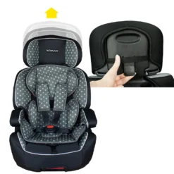 XL-518-Grau Auto Kindersitz / Sitzerhöhung (Schwarz/Grau) Für Kinder Von 9 - 36 Kg (Klasse I, II, III) Mit ISOFIX -Barbie Store 4581228a5d5088c6c61c049bc8c6c7fa