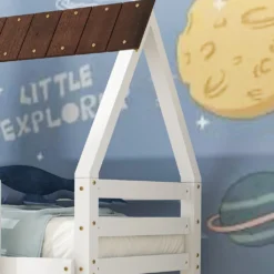 Merax Etagenbett Mit Rechtwinkliger Leiter Und Fallschutz, Dach Und Zäune, Kinderbett 90x200cm Stockbett Hausbett Aus Kiefer, Weiß Und Braun -Barbie Store 461ad02aacf78bdf0c9a107b018d5650