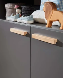 Trendteam Babyzimmer 3-teilige Kombination Mats Grau Melamin -Barbie Store 47378d4e6d2e9620f24962f0784d45fd