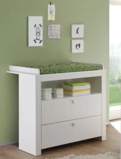 Trendteam Babyzimmer Wickelkommode Olivia/Julie Weiß 96 X 104 X 69 Cm -Barbie Store 474529b2e032e0eed40a7f8978b28669