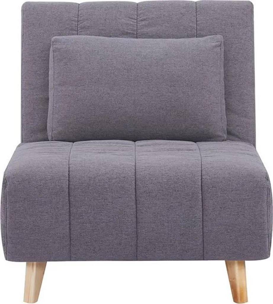 Schlafsessel - Stoff - Grau - STREVI 6 Schlafsessel - Stoff - Grau - STREVI – Bild 4