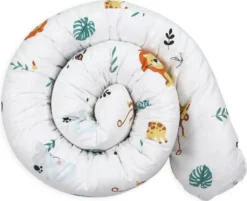 Bettschlange Baby Bettumrandung 200 Cm - Nestchenschlange Bettrolle Für Babybett Gitterbett Beistellbett Umrandung Safari Motiv -Barbie Store 48cf12a67fc95d011e6e3b222de19185