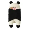 Wickeldecke Mit Kapuze Für Babys, Neugeborenes Erhält Wickeldecke Aus Fleece Schlafsack Für Babys Und Mädchen (Schwarz) -Barbie Store 49b04196cc5838d9928c6c1b07efd818