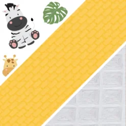 Babynest Neugeborene Nestchen Baby – Velvet Kuschelnest Mit Zopf Kissen Zerlegbares Set Zweiseitig Babynestchen Babybett 75X45, Safari -Barbie Store 4a130963eae4551d24ce73b377cf570e