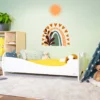 Alcube Kinderbett 70x140 Mit Matratze Lattenrost Und Rausfallschutz MDF MASSIVHOLZ Juniorbett Jugendbett - Weiß -Barbie Store 4e6ca97ec5d93699c109f9f89d5db50f