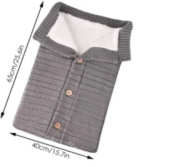 Baby Schlafsack Für Kinderwagen Winter Gestrickt Schlafsack Süße Samt Warme Tasche Pucksack Stricken Wickeln Abnehmbare Ärmel Strick Decke Schlafsack Swaddle Für Babys Neugeboren 0-18 Monat -Barbie Store 4f1e7e9c8fe48849db0f1035010c2251