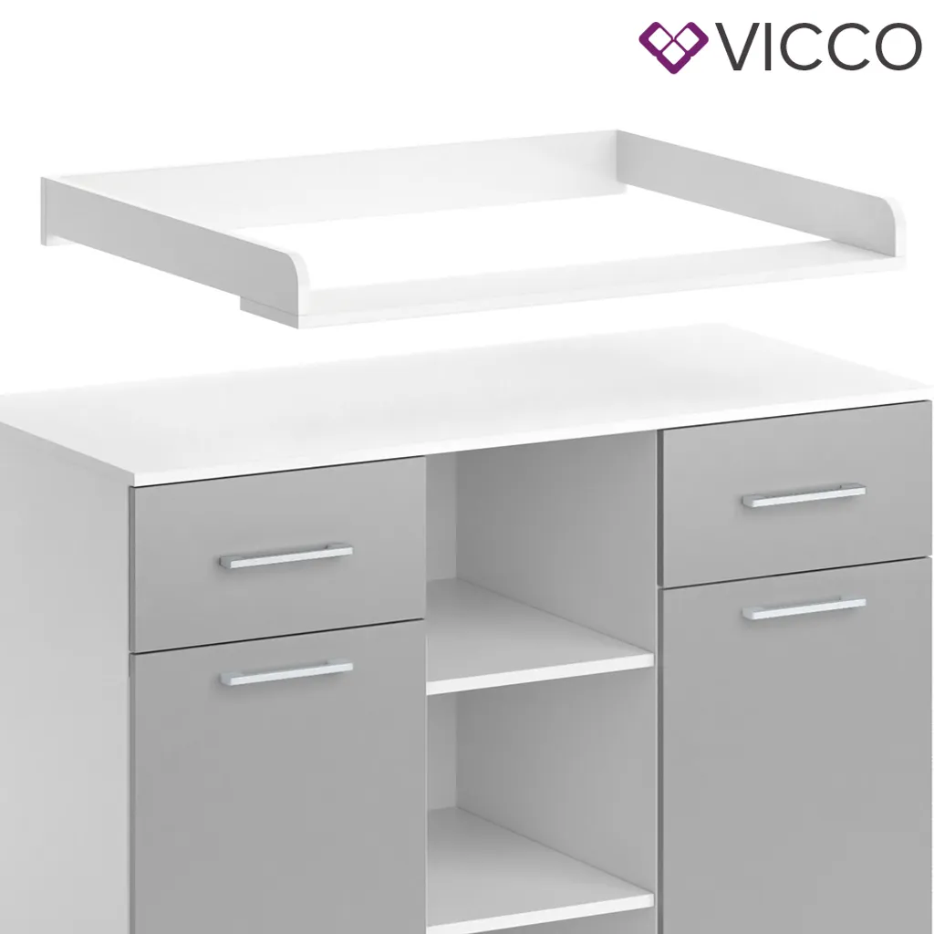 Vicco Wickelkommode Leonie Weiß Grau 113 X 109 X 70 Cm Holzwerkstoff 8 Vicco Wickelkommode Leonie Weiß Grau 113 X 109 X 70 Cm Holzwerkstoff – Bild 6