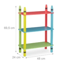 Relaxdays Buntes Kinderregal Mit 3 Ablagen 13 Relaxdays Buntes Kinderregal Mit 3 Ablagen -Barbie Store 4fb9931ad1ddebf96da01776ef213e3c