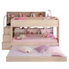 Etagenbett Bibop Akazie 90*200 Inkl Bettkasten + 2 Lattenrostplatten + Regale + Leiterpodest Kinderzimmer Spiel Hoch Doppel Stockbett -Barbie Store 4ffc33fd0cb353fc757eb438be0ee85a