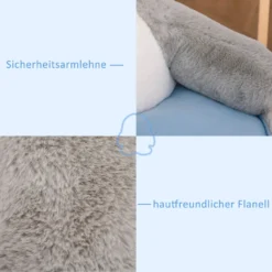 HOMCOM Plüsch-Kindersessel Plüschtier Kinderstuhl Sofa Pinguin Für Spielzimmer Kinderzimmer Für 18-36 Monaten Hellgrau+Blau 59 X 50 X 59 Cm 13 HOMCOM Plüsch-Kindersessel Plüschtier Kinderstuhl Sofa Pinguin Für Spielzimmer Kinderzimmer Für 18-36 Monaten Hellgrau+Blau 59 X 50 X 59 Cm -Barbie Store 534033a324b51631c05b32fca34473a5