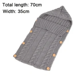 Schlafsäcke Baby Winter,Neugeborenes Baby Gestrickt Wickeln Babydecke Kinderwagen Schlafsack Für 0-12 Monat Baby -Barbie Store 54bc623881ece21fb18e9efe333a956e