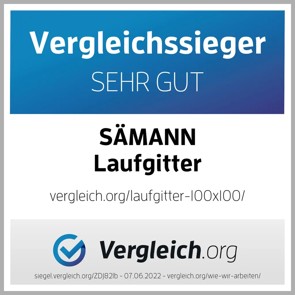 Sämann Laufgitter Basic 75x100 Cm Mit Matratze, Grau 11 Sämann Laufgitter Basic 75x100 Cm Mit Matratze, Grau – Bild 9