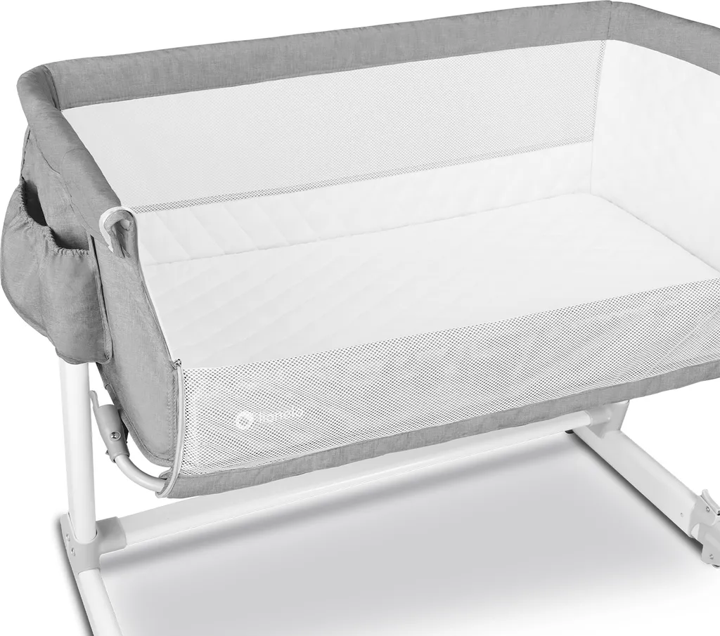 Lionelo Theo 2in1 Reisebett Beistellbett Kinderbett Ab Geburt Bis 9 Kg Grau 5 Lionelo Theo 2in1 Reisebett Beistellbett Kinderbett Ab Geburt Bis 9 Kg Grau – Bild 3