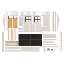 Juskys Kinderbett Farmhaus 90 X 200 Cm Mit Treppe, Dach & Fenster – Hochbett Rosa Für Kinder – Lattenrost Bis 150 Kg – Hausbett Aus Massivholz 41 Juskys Kinderbett Farmhaus 90 X 200 Cm Mit Treppe, Dach & Fenster – Hochbett Rosa Für Kinder – Lattenrost Bis 150 Kg – Hausbett Aus Massivholz -Barbie Store 58da0bbdb428915cb1d84cead13856f2