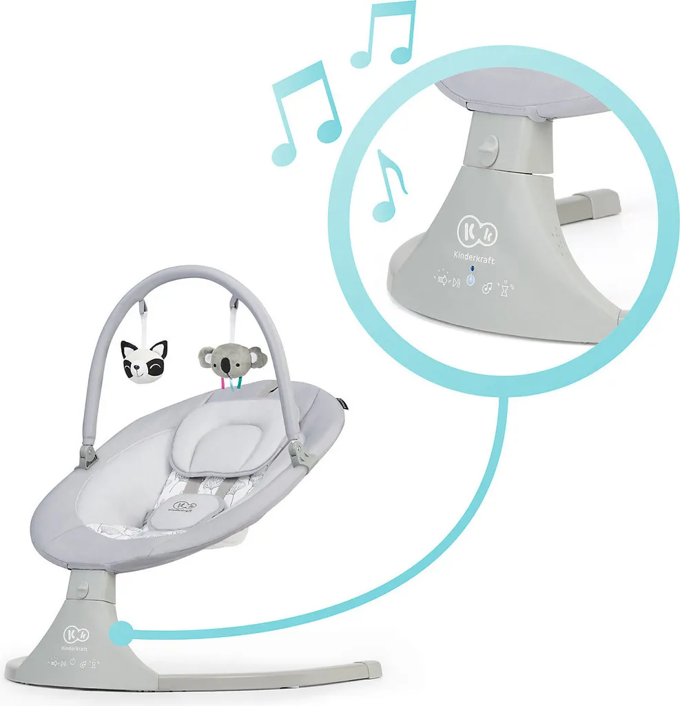 Kinderkraft Baby Rocker LULI Gray 16 Kinderkraft Baby Rocker LULI Gray – Bild 14