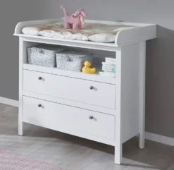 Trendteam Babyzimmer Wickelkommode Ole/Emma Weiß Melamin/WeißNachbildung 90 X 104 X 78 Cm -Barbie Store 5b9fb597108bad9aa6a0b27ca2bd7248