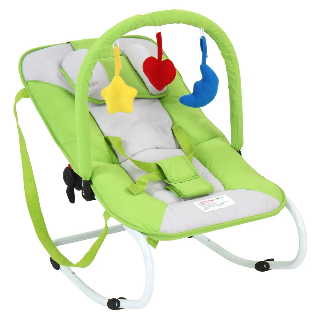 Infantastic® Babywippe - Grün, Mit 3-Punkt-Sicherheitssystem, Stabilem Metallrohr-Gestell, Schaukelfunktion, Inkl. Spielbogen, 3 Spielzeuge - Babyschaukel, Schaukelwippe, Babytrage 3 Infantastic® Babywippe - Grün, Mit 3-Punkt-Sicherheitssystem, Stabilem Metallrohr-Gestell, Schaukelfunktion, Inkl. Spielbogen, 3 Spielzeuge - Babyschaukel, Schaukelwippe, Babytrage