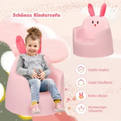 COSTWAY Kindersofa Rosa, Kindersessel Babysessel, Geschenk Fuer Maedchen Und Jungen, 6 Monate – 3 Jahre 8 COSTWAY Kindersofa Rosa, Kindersessel Babysessel, Geschenk Fuer Maedchen Und Jungen, 6 Monate – 3 Jahre -Barbie Store 5beb984309fd572f4cd0a14bcf3f9bcc