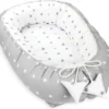 Babynest Kokon Neugeborene 90 X 50 Cm - Handmade Kuschelnest Baby Nestchen Aus Baumwolle Sternchen Grau-Weiß -Barbie Store 5c5fd4a76b80ef7a2a15076d8951ea0b
