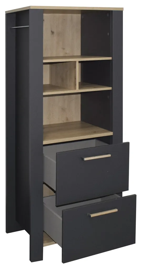 Komplett Babyzimmer Tom In Anthrazit Matt Lack Und Asteiche Komplett Set, Babyzimmermöbel Komplett 8 Komplett Babyzimmer Tom In Anthrazit Matt Lack Und Asteiche Komplett Set, Babyzimmermöbel Komplett – Bild 6