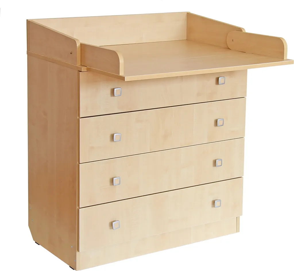 Baby Wickelkommode Simple Natur Ahorn Polini Kids 3 Baby Wickelkommode Simple Natur Ahorn Polini Kids