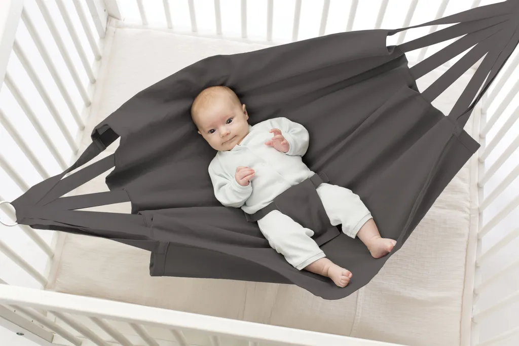 Hoppa Baby Hängematte - Für Babybox - Turbulence Grey 4 Hoppa Baby Hängematte - Für Babybox - Turbulence Grey – Bild 2