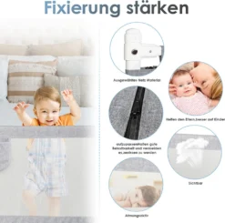 Wolketon Bettgitter Verwendung Mit Boxspringbett Bettschutzgitter Kinderbettgitter Babybettgitter Gitter Kinderbet Klappbar Tragbar Faltbar 200x 80cm -Barbie Store 60293ad7af04f37f97f4a3af9814116e