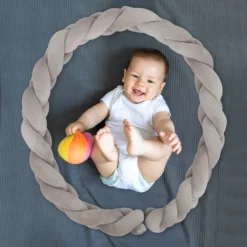 EINFEBEN 3M Baby Nestchen Bettschlange Babyschlafhilfe Kinder Baby Stereotypes Kissen Grau -Barbie Store 6274bbb122a95c6e3d4b3f47b4380d73