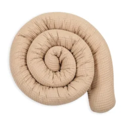 Bettschlange Baby Bettumrandung 400 Cm - Waffelbaumwolle - Nestchenschlange Bettrolle Für Babybett Gitterbett Beistellbett Umrandung Braun -Barbie Store 62dbb3dbdd2986609a7d3ed1d58eb22f