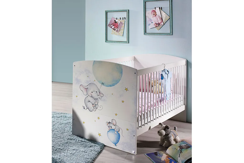 Komplett Babyzimmer Jemma In Weiß Mit Printdekor "Tiere" 7 Teiliges Komplett Set Von RAUCH Möbel, Babyzimmermöbel Komplett 5 Komplett Babyzimmer Jemma In Weiß Mit Printdekor "Tiere" 7 Teiliges Komplett Set Von RAUCH Möbel, Babyzimmermöbel Komplett – Bild 3