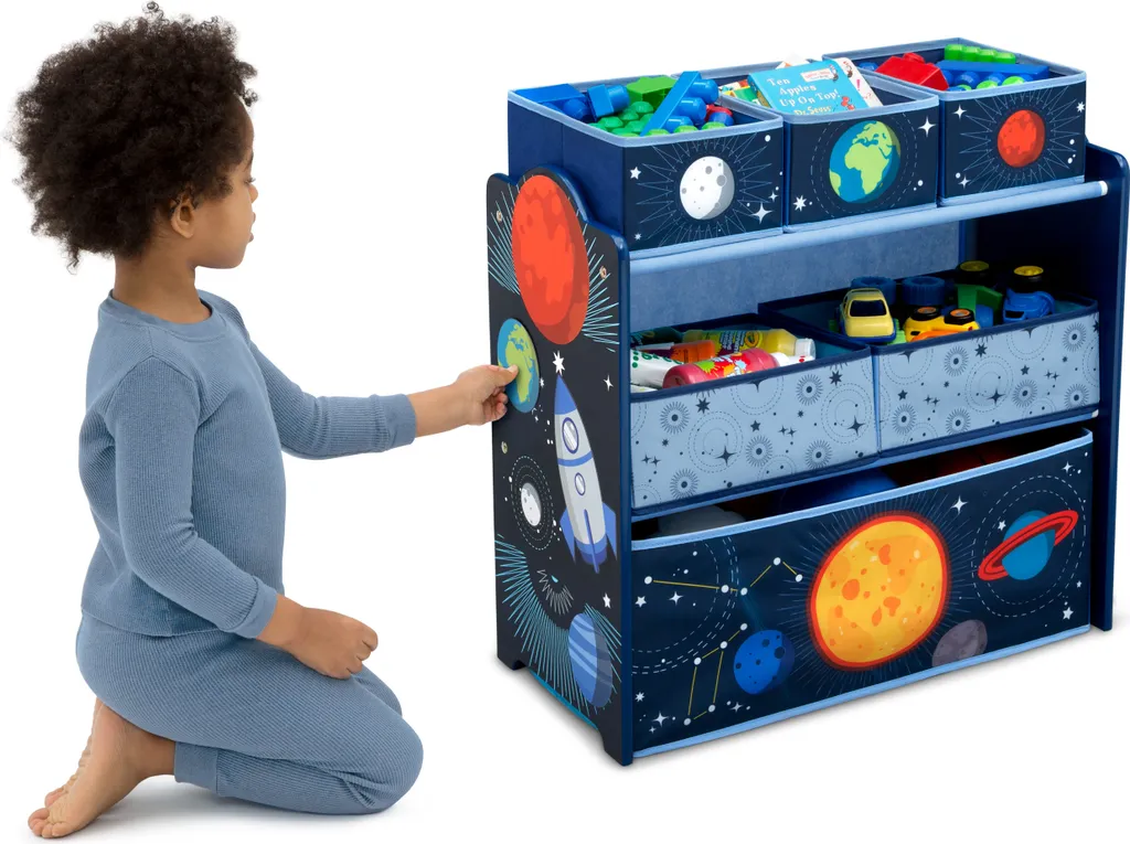 Delta Children Kinderzimmer Abentuer-Spielzeugschrank Mit Nylonfächern 4 Delta Children Kinderzimmer Abentuer-Spielzeugschrank Mit Nylonfächern – Bild 2