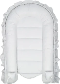 Babynestchen Velvet Kuschelnest Für Neugeborene 90x50 Cm - Baby Nestchen Bett Kokon Fleecestoff Grau -Barbie Store 664d99f7bc5d2e5e29aa5ce7867144a1