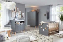 Trendteam Babyzimmer 3-teilige Kombination Mats Grau Melamin -Barbie Store 666db60da1ed71f69f8004208320ac12