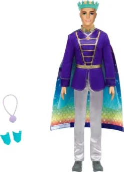 Barbie Ken Dreamtopia 2-in-1 Prinz & Meermann Puppe, Anziehpuppe