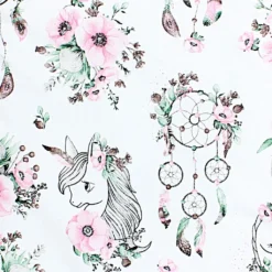 TupTam Baby Wickeltischauflage Mit Baumwollbezug Gemustert, Farbe: Traumfänger / Einhorn / Rosa, Größe: 70 X 70 Cm -Barbie Store 680472f7859375e35397599a230cecb5